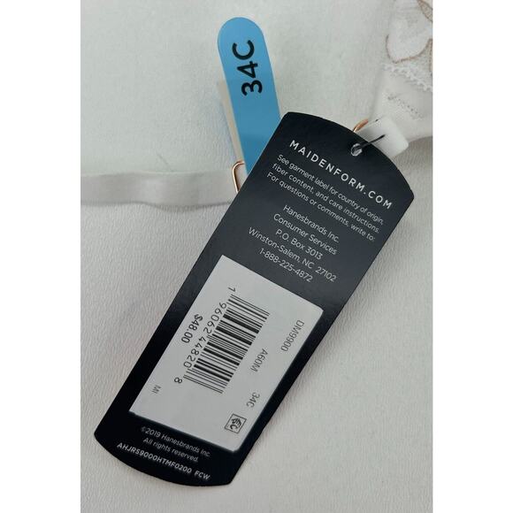 Maidenform Wonderbra Push Up & In Plunging Neckline Underwire Bra Size 34C NEW - Picture 7 of 7